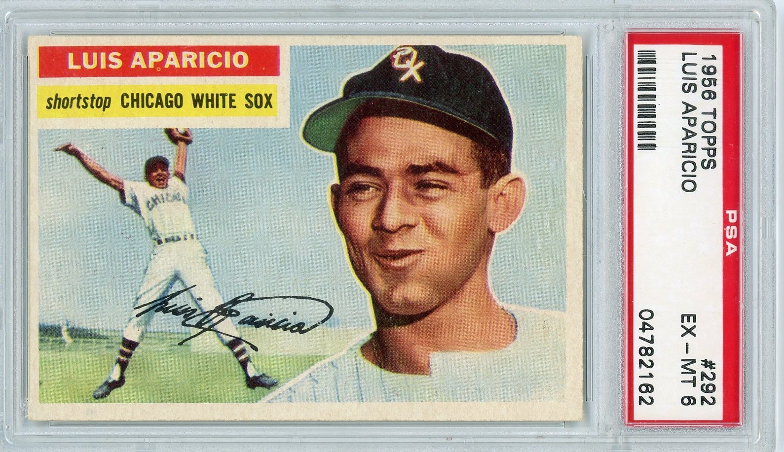 1956 Topps #292 Luis Aparicio RC PSA 6 EX-MT Vintage HOF White Sox Rookie
