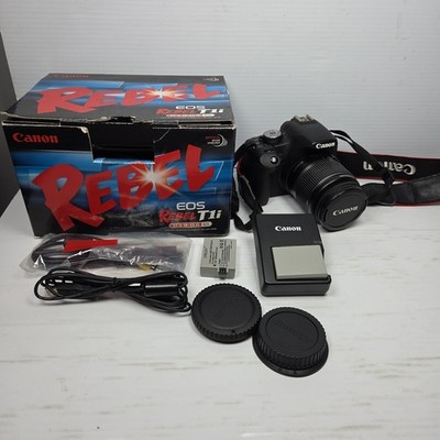 Canon EOS Rebel T1i 15MP DSLR Camera W 18-55mm Lens READ