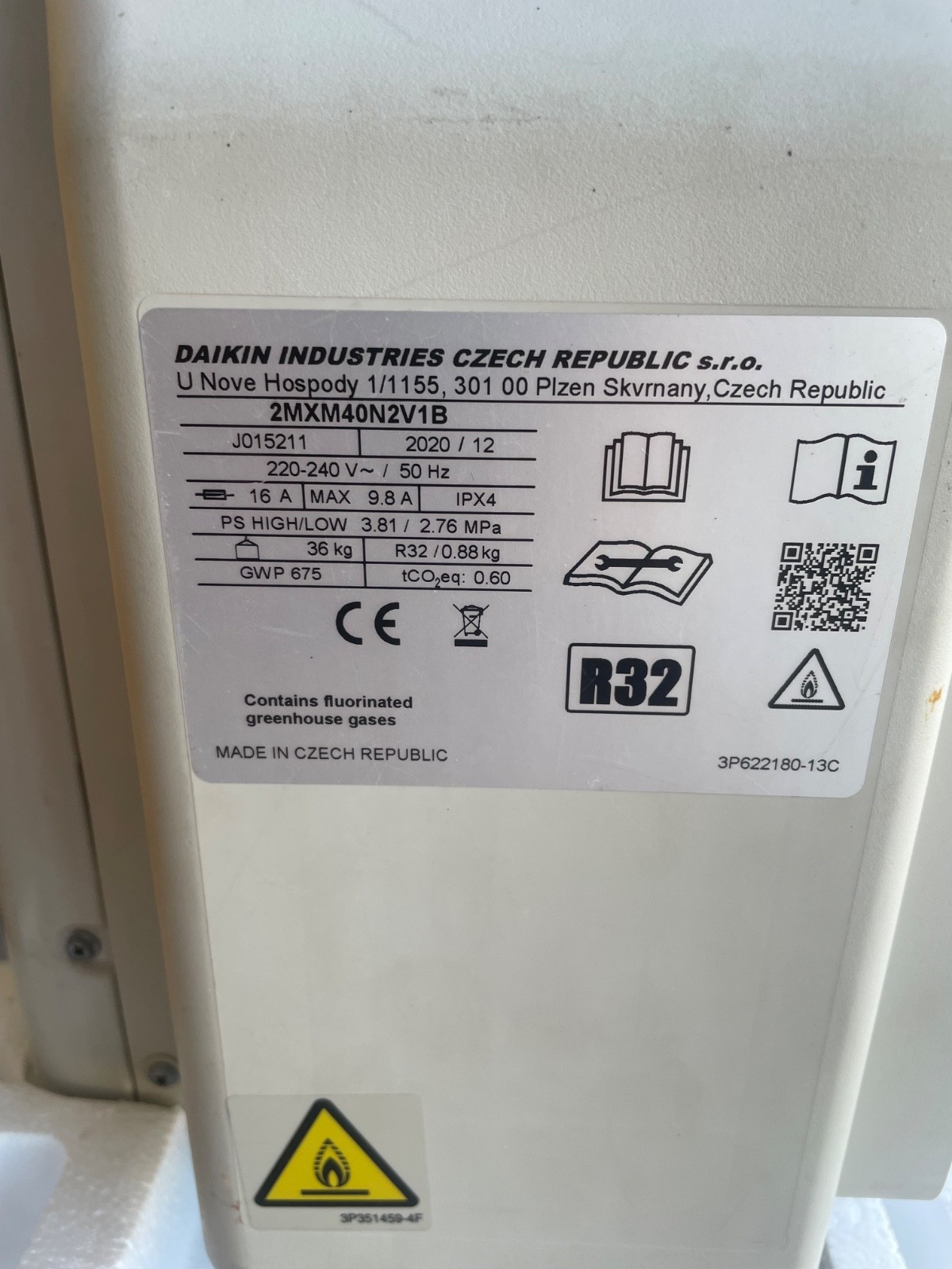 scheda elettronica daikin per compressore esterno 2MXM40A2V1B9