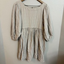 FP Beach Free People Mini Dress XS Babydoll Balloon Sleeve Boho Cottagecore