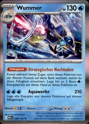 Pokemon Wummer MEG 038 Rare Holo (6012)