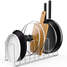Lid Organizer Pot Lid Organizer 10-Tier Pot Lid Rack Holder 1 Pack Fixed