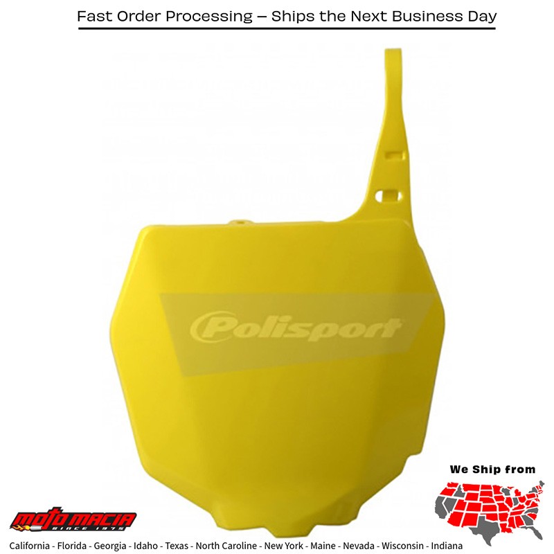FRONT PLATE YELLOW Suzuki RM-Z250 2007-2009 Suzuki RM250 2001-2008