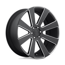 24x10 Dub S187 8-ball Matte Black Milled Wheel 6x135 30mm
