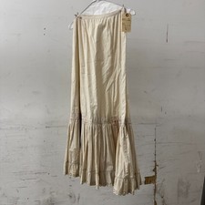 Vintage Cream Petticoat Skirt   Full Ruffle Hem   Western / Prairie Film Costume