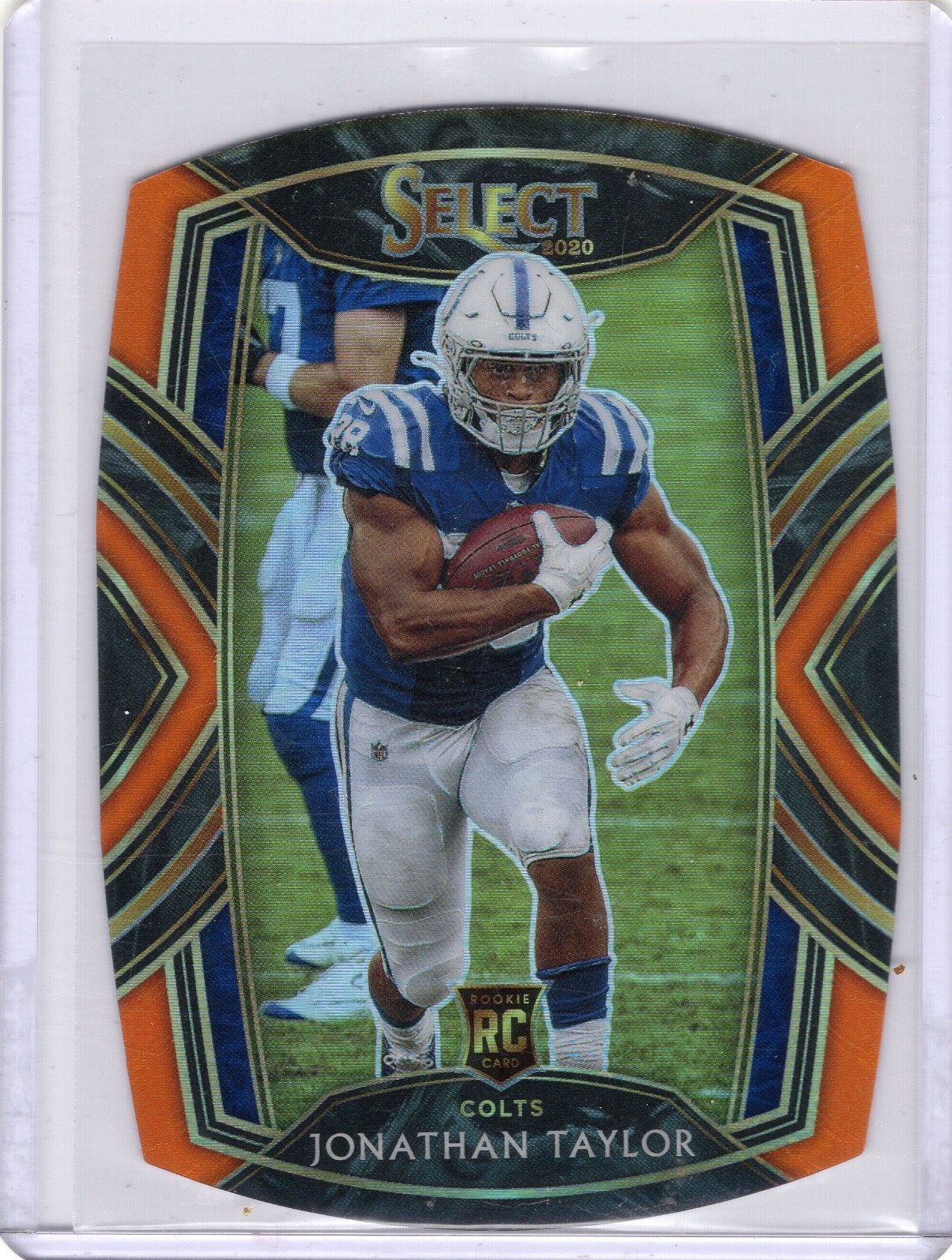 2020 Panini Select - Club Level Jonathan Taylor #253 Orange Prizm Die-Cut (RC)