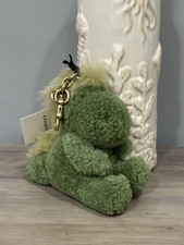 NWT COACH Little Rexy Bag Charm Plushie In Shearling Brass Hardware CCR22