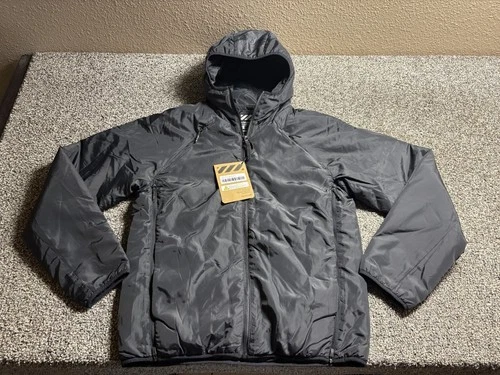Viktos Alpha Dawn Insulated Jacket Mens S Black Hooded Tactical Packable NWT NEW - product listing photo