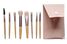 Image of Small Travel Makeup Brush Set in Case Blush Brow Eye Shadow Brushes