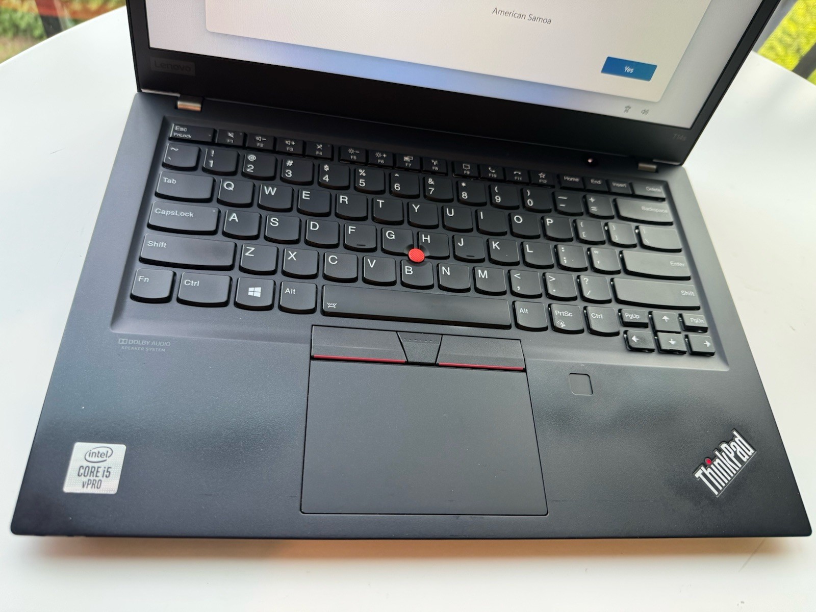 Lenovo ThinkPad T14s, 14-Inch Laptop, with Intel Core i5 10th Gen., 256 GB SSD (Solid State Drive), Windows 10 Pro