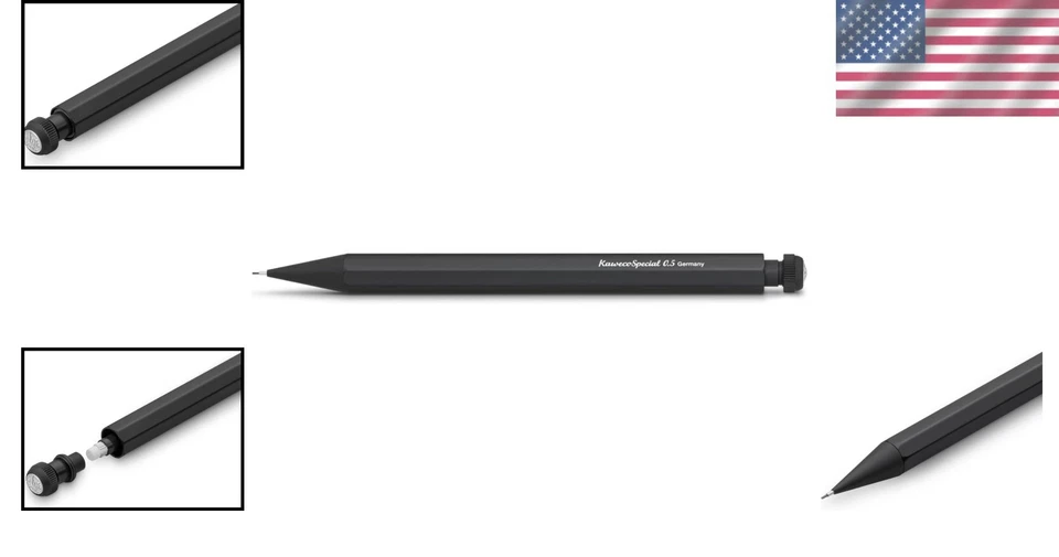 Elegante lápiz mecánico de aluminio de 0,5 mm Foto 2 de 4