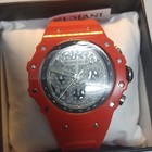 Invicta Racing Men's Watch  Red Dial 44mm. Chrome Acrylic Case Sylicone Strap — photo 4