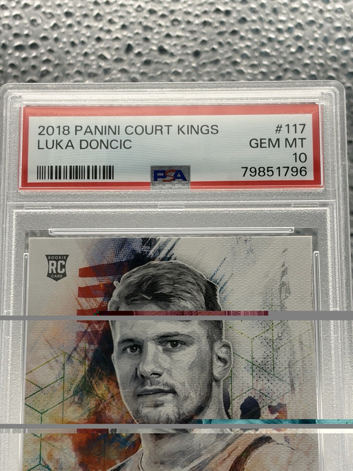 2018 Panini Court Kings Luka Doncic #117 Rookies I RC PSA 10 GEM MINT view 2