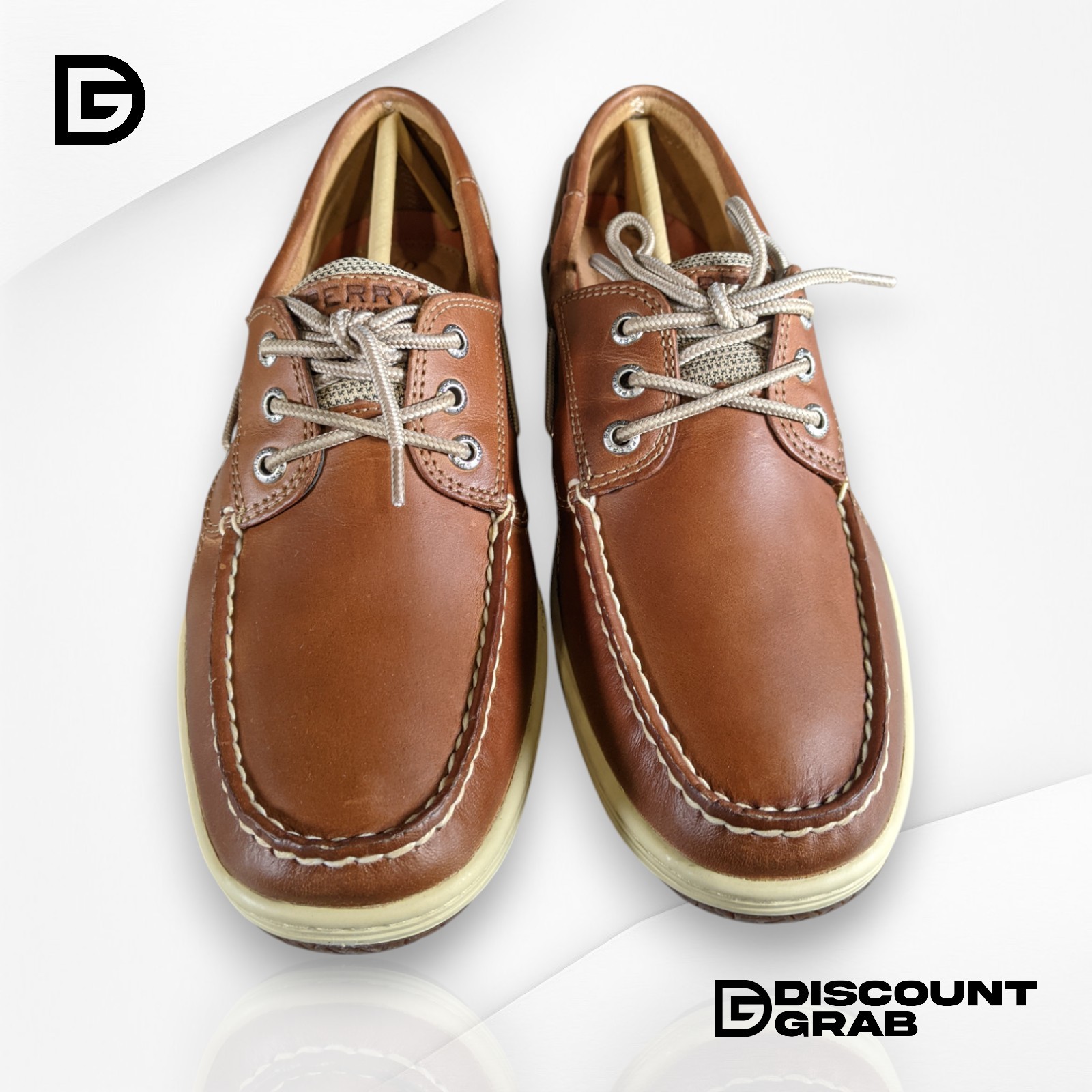 Sperry Men's Billfish 3-Eye Boat Shoe in Dark Tan Size 9.5 Wide