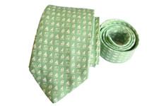 VINEYARD VINES MEN'S TIE GREEN/SAILING WIDTH: 3.50" LENGTH: 58"
