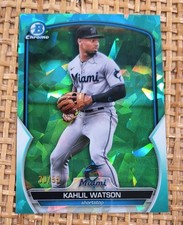 2023 Bowman Sapphire Edition Chrome Prospects Aqua /55 Kahlil Watson 