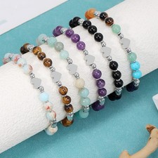 Crystal Healing Gemstone Beaded Bracelet , Healing Love Jewelry Meaningful Gift
