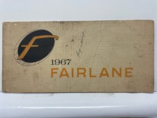 Ford Fairlane Owner's Manual Book 1967 Original FoMoCo Guide USA