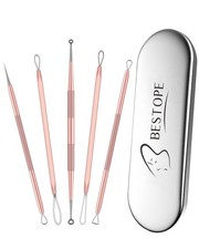 TAYTHI Blackhead Remover Tool, Pimple Popper Tool Kit, Color Rose Gold