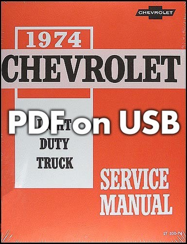 1974 1975 1976 Chevy Truck Shop Manuell Auf USB Pickup Blazer Suburban Van-image