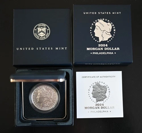 2024-P Proof Morgan Silver Dollar Philadelphia (24XE) with all OGP and COA