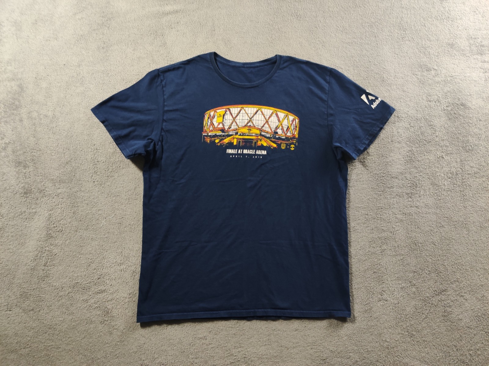 Golden State Warriors Shirt Adult Mens XL/2XL Dark Blue Finale at Oracle Arena