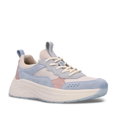 Salamander Women's Blue Leather Fashion Sneakers Casual F31ARO6014694281
