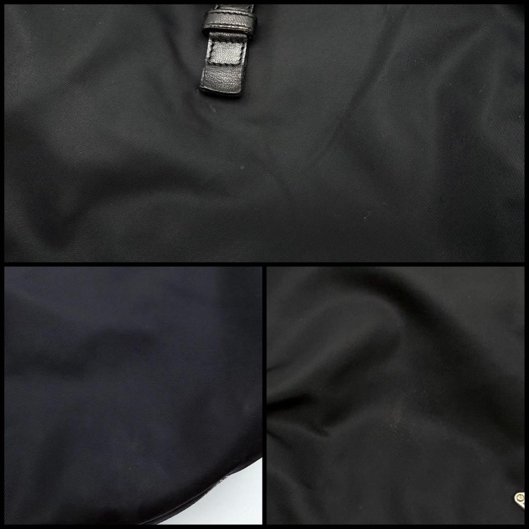 PRADA Tessuto nylon leather hobo bag thumbnail 9