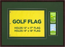 20''X29.5'' Golf Flag Frames for 13''X17'' and 14''X18'' Golf Flags Wood Photo F