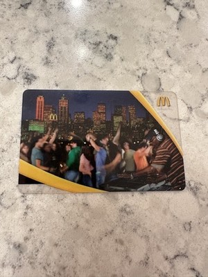 2005 McDonalds Collectible Gift Arch Card City New Years Party. Never Used.