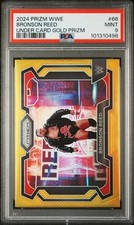 Bronson Reed 2024 Panini Prizm WWE #66 Under Card Gold /10  PSA 9