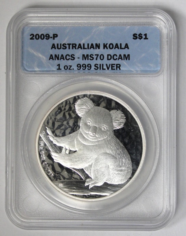 2009 Australia Koala S$1 ANACS - MS70 !!