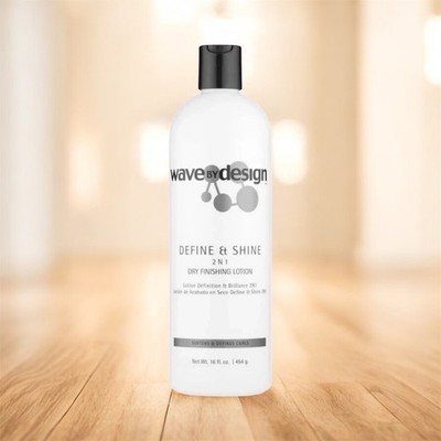 Define & Shine 2-N-1 Dry Finishing Lotion, for Frizzy and Curling Hair, 16 Ounce