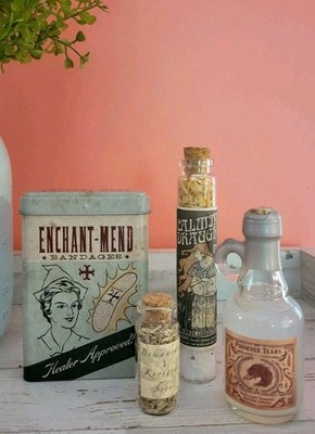 Harry Potter POTIONS Collection Lot 4 WIZARDING TRUNK Magical Decor Ingredients