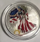 1999 1oz Silver Colorized American Eagle