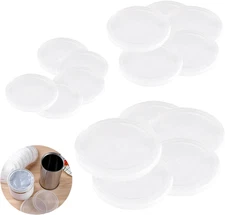 15 Pack Pet Food Can Lids Covers Clear Plastic Seal Lid for Food Storage Milk Po