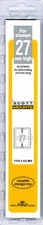 Prinz Scott Stamp Mount 27/215 mm - BLACK - Pack of 22 (27x215 27mm)  STRIP  923