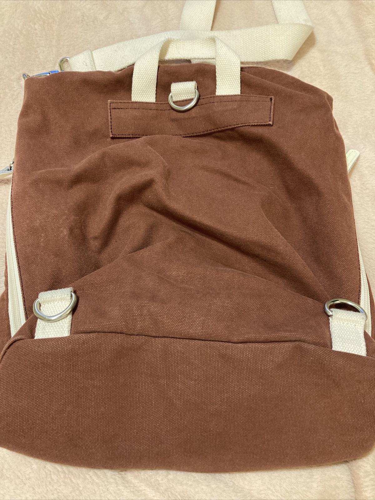 Canvas Artisan Maroon Boho Rucksack/Backpack/Shoulder Bag/Tote Straps