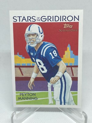 Peyton Manning 2009 Topps National Chicle Stars of the Gridiron #SG-10XCJX