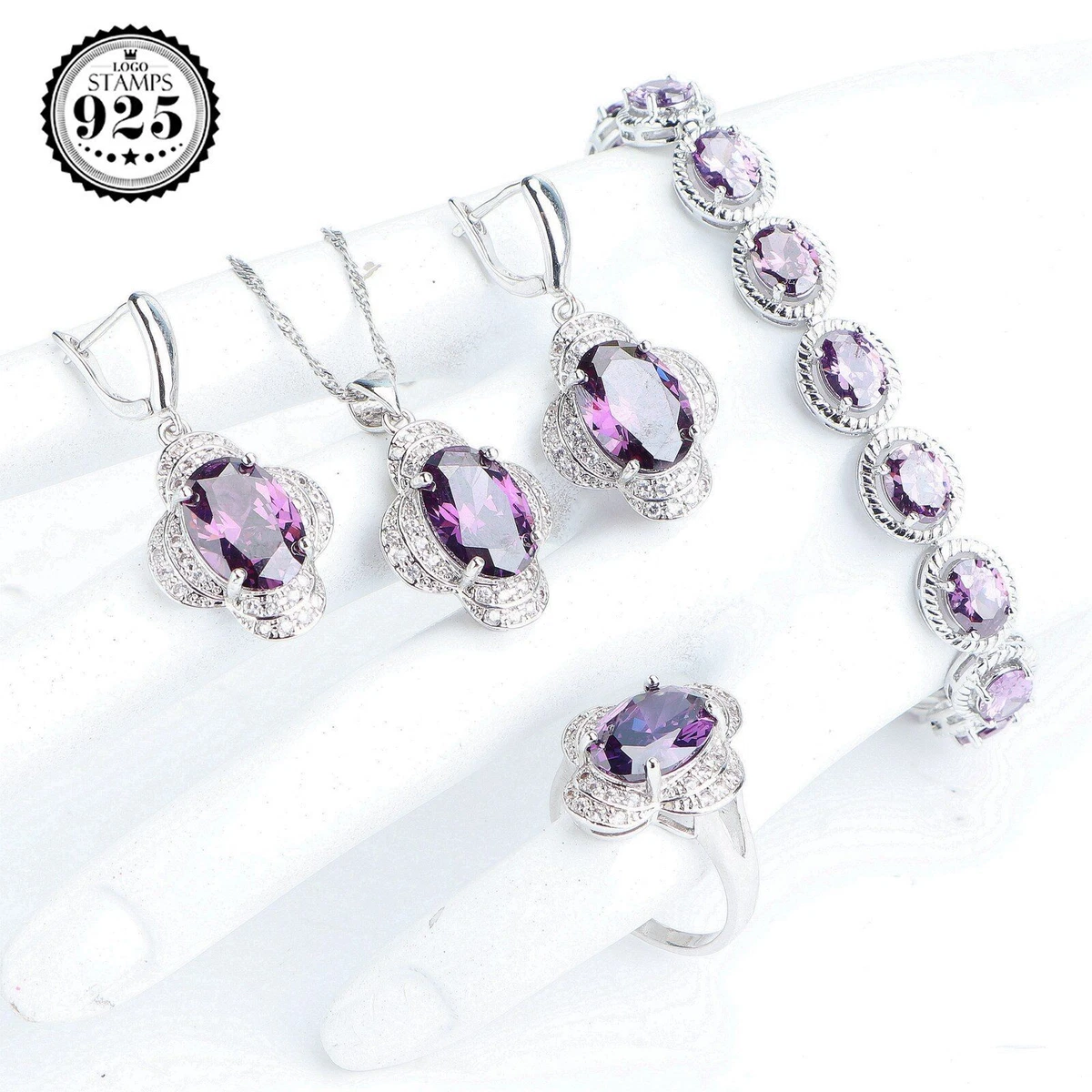 Top 164+ purple earrings and bracelets latest seven.edu.vn