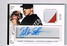 ROBERT STEPHENSON 2014 NATIONAL TREASURES ROOKIE AUTO PATCH # 20/25 SP REDS