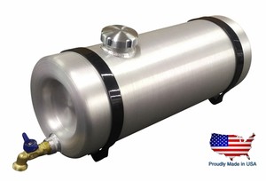 10 Gallon Round Aluminum Water Storage Tank Dog Box Stock Trailer Camping Ebay