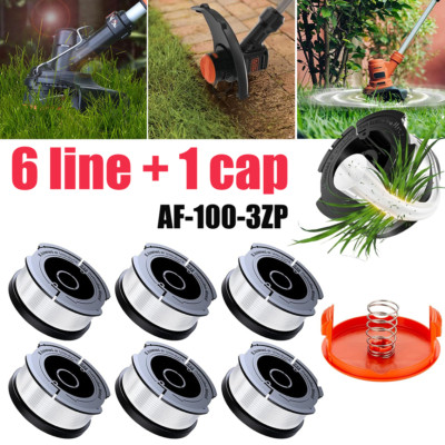 6-Pack For BLACK+DECKER AF-100-3ZP String Trimmer Line 30ft .065'' Spool US Stock