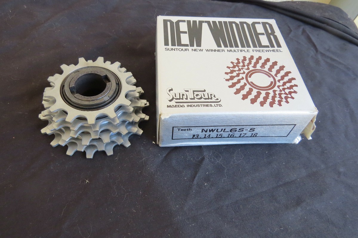 SUNTOUR FREEWHEEL ULTRA-6 SPEED 13-18 ROAD RACING BICYCLE VINTAGE