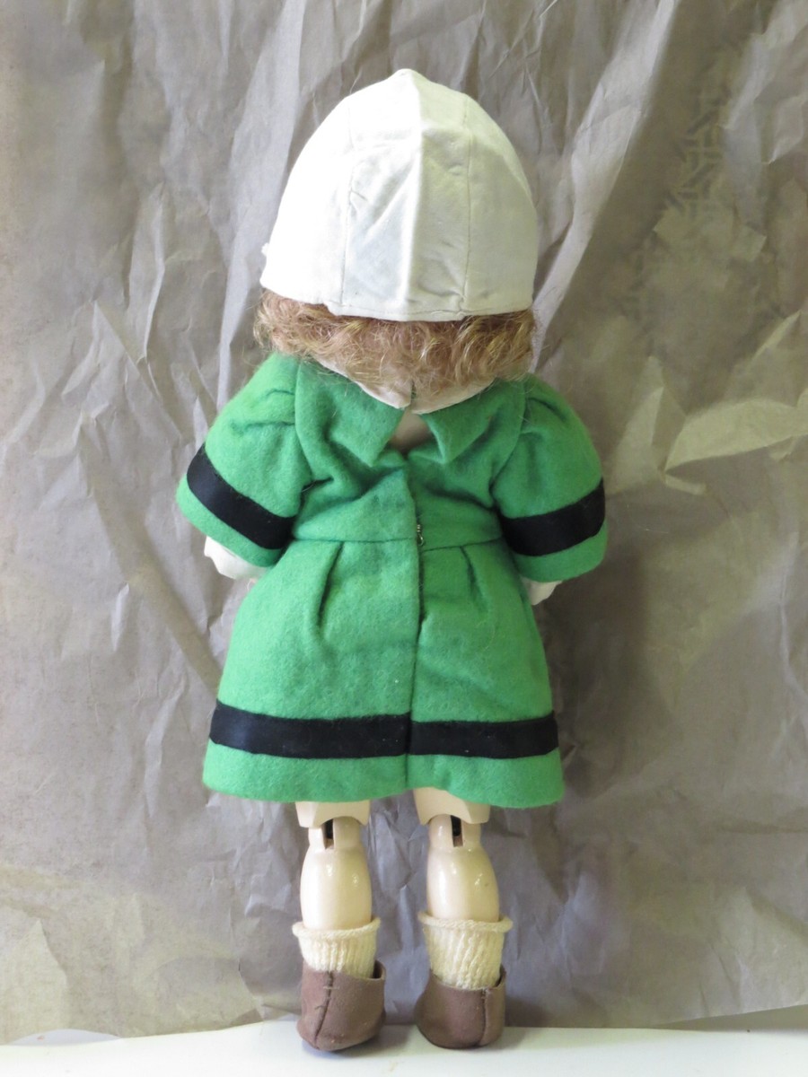 Poupée Ancienne SFBJ 247 – 29 Cm – Reproduction – Corps Bois, Tête Biscuit