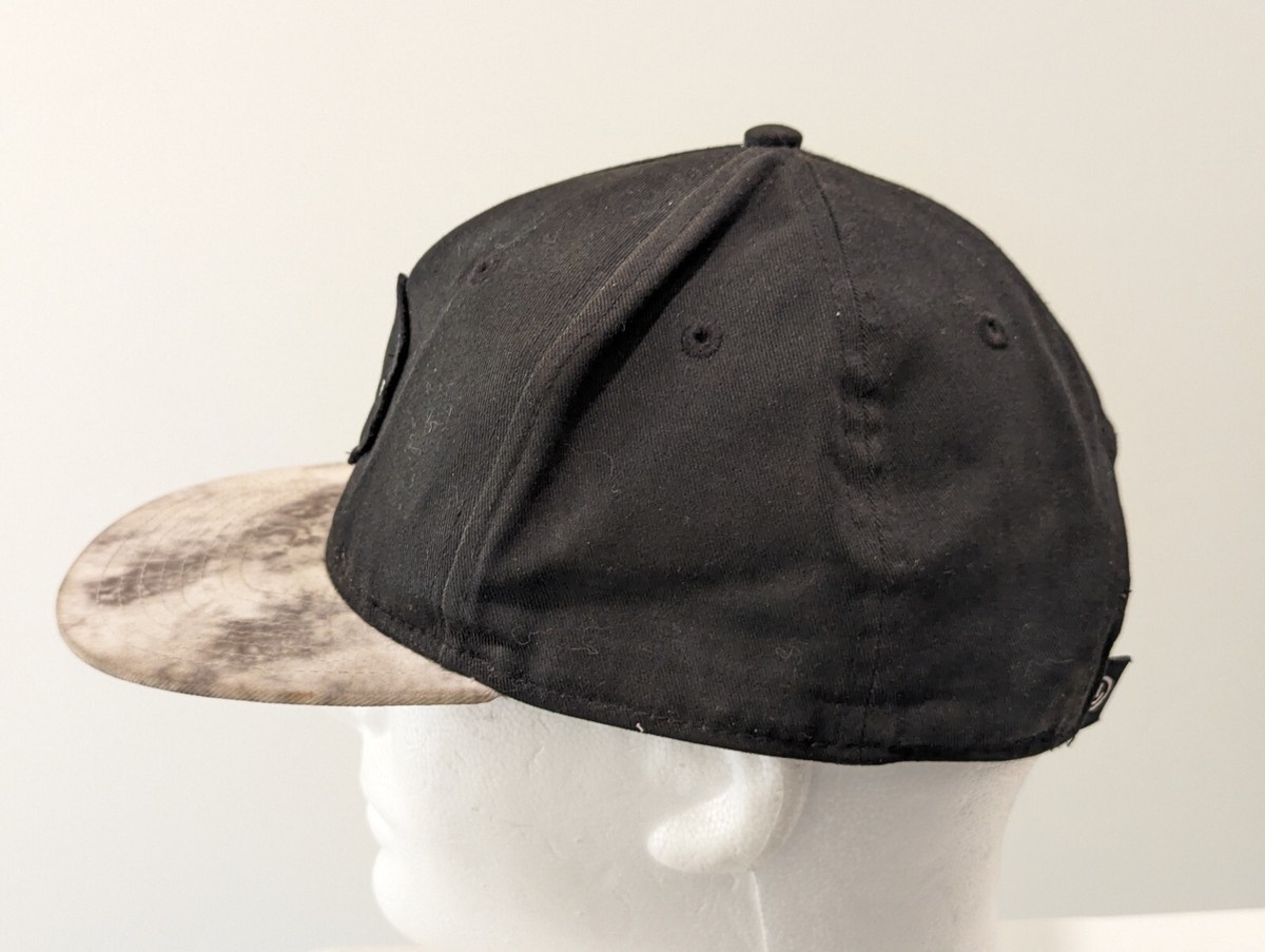 Neff Denim Trucker 6 Panel Black Snapback FlatBill Patch Hat