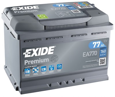 Exide Akku EA770 12V 72Ah 760A 278x175x190mm Varta E43 E44 E11