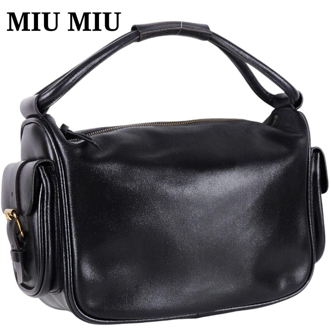 MIU MIU handbag multi-pocket leather black archive vintage MIU MIU handbag multi-pocket leather black archive vintage