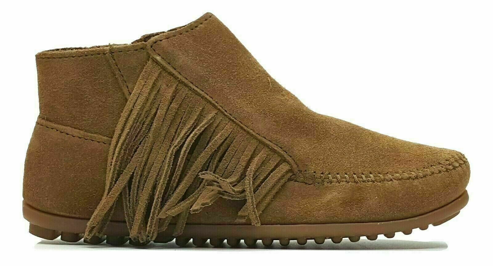 Женские кружевные ботинки Minnetonka пыльно-коричневого цвета, размер Sz 5.5