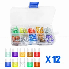 120pcs Mini Blade Fuse Assortment Auto Car Motorcycle SUV FUSES Kit APM ATM